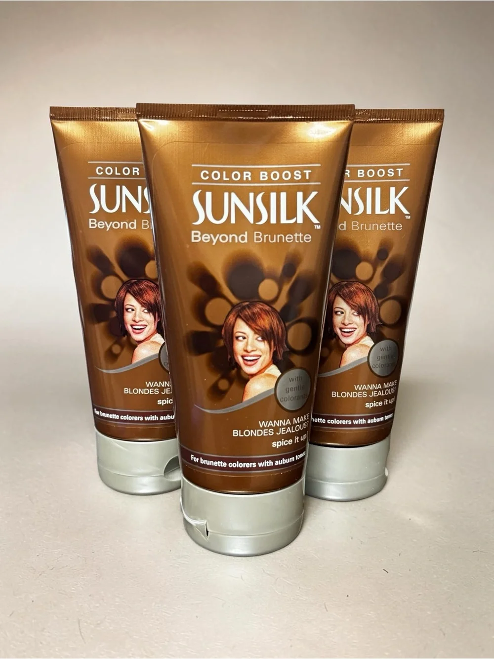 (3) Sunsilk Color Boost Beyond Brunette For Colorers With Auburn Tones NEW 6oz